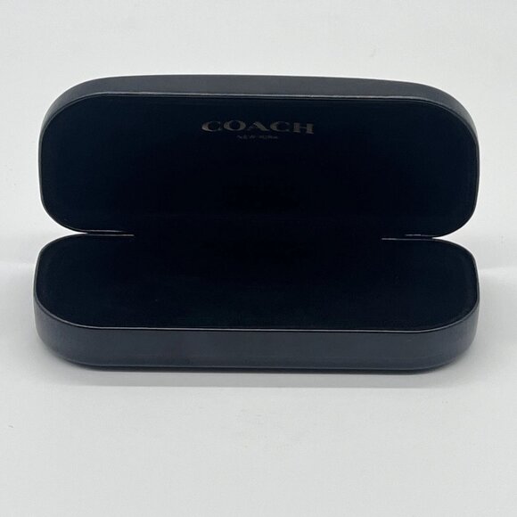 Coach New York Black Eyeglasses Sunglasses Clamshell Hard Case - Picture 4 of 6